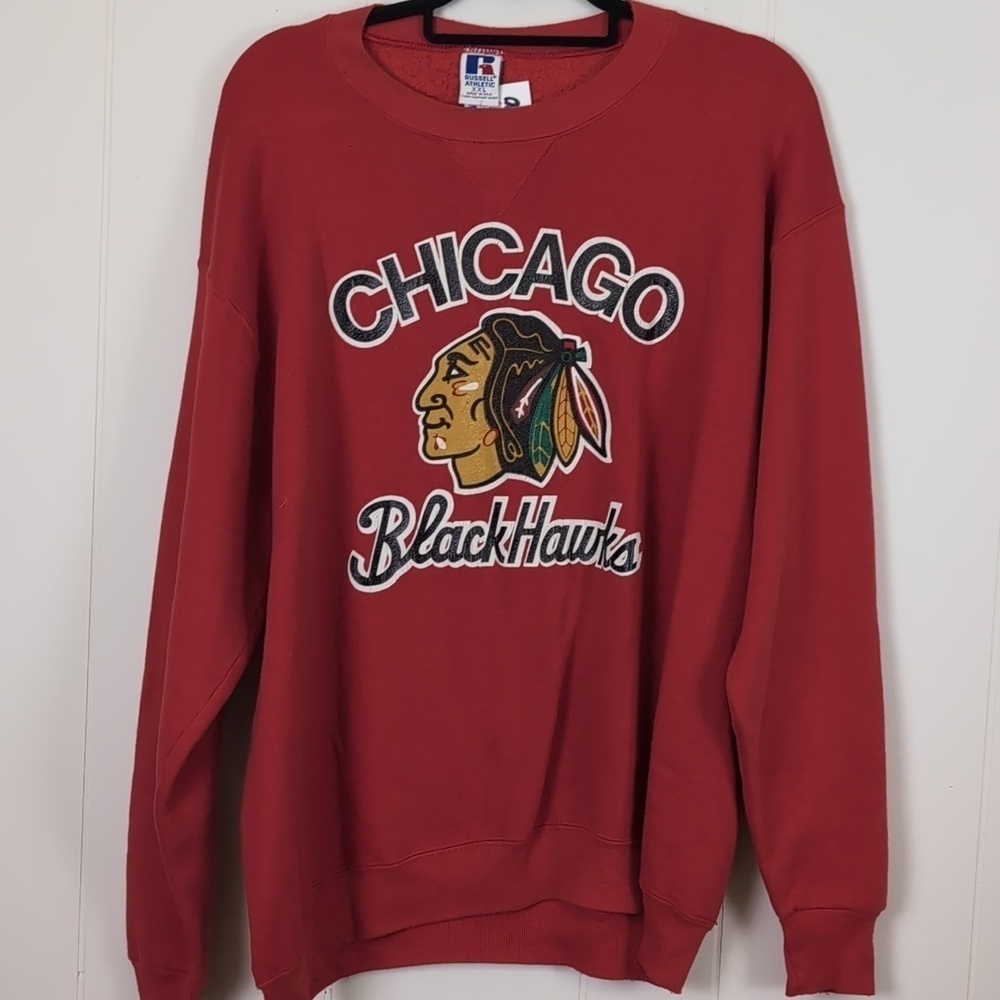 Vintage Black Hawks Crewneck XXL